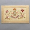 an embroidered silk postcard with the cap badge of the Notts & Derby Regiment